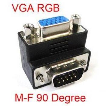 Zihan – adaptateur VGA SVGA mâle-femelle angle droit