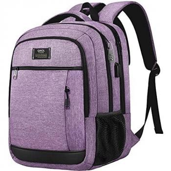 QINOL 15,6” Anti-Theft Rucksack für Arbeit & Reisen – Wasserabweisend