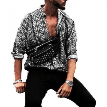 Blusa urbana con motivos exóticos