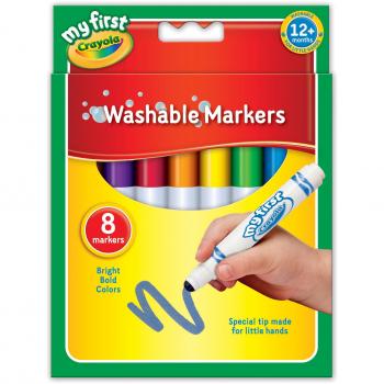 Crayola Washable Easy-Grip Markers for Ages 12+ Months