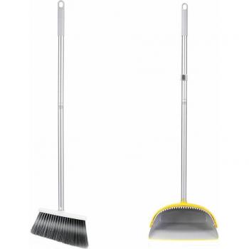 BOOMJOY Upright Broom and Dustpan