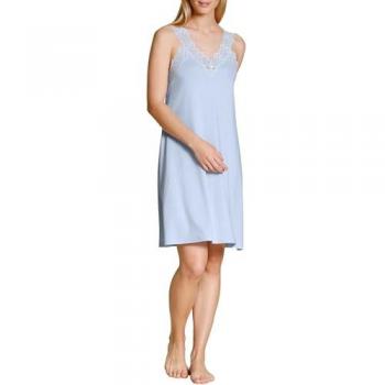 CALIDA Elegant Dreams Nachthemd, Damen, V-Ausschnitt, 95cm, Hellblau