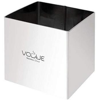 Edelstahl‑Ringschneider „Vogue Platz“, 6 × 6 × 6 cm – Extra tiefes Kuchenform-Mold