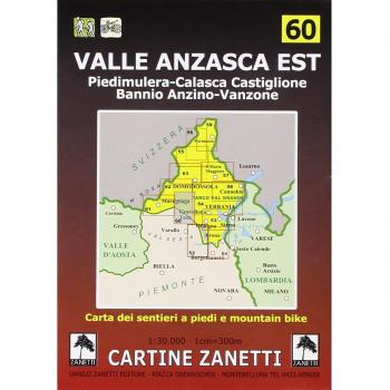 Valle Anzasca est. Piedimulera, Calasca Castiglione, Bannio Anzino, Vanzone 1:30.000