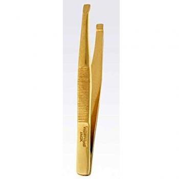 Pince à Épiler Vitry Mors Droits Doré