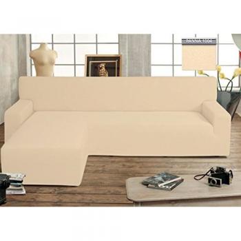 Copridivano Genius Swing con Penisola Sinistra Colore Panna