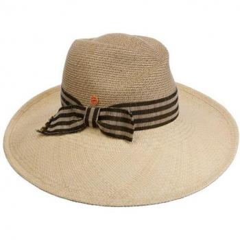 Vivian Mayser Olive Straw Boater – One Size (Women)