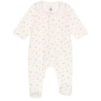 Dors-Bien Fleurs Petit Bateau Blanc 6M