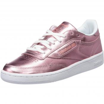 Scarpe basse Reebok Club C 85 S Shine, taglia 8½, colore Rosa|Bianco