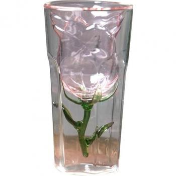 Vasos de licor en forma de rosa