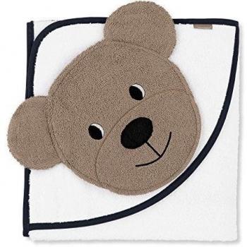 Weißes Motiv-Handtuch mit Kapuze – Sterntaler 7141506