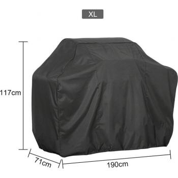 Couvercle noir imperméable pour barbecue gaz