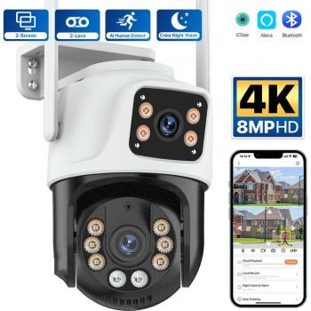 Telecamera di Sorveglianza AI 8MP 4K con App ICsee