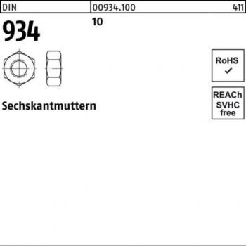 Reyher M 30 Sechskantmutter DIN 934 – 10‑Pack