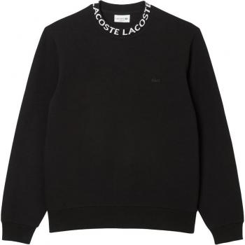 Felpa Lacoste Branded Jacquard Nera e Bianca XL
