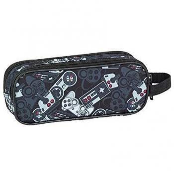 Safta Gamers Noir Trousse Double Portes École