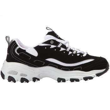 Basket DLites-Biggest Fan SKECHERS Femme Noir et Blanc Air-Cooled MF