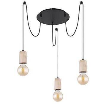 Lampada da tavolo a sospensione in legno per casa di campagna