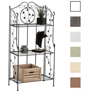 Étagère en Fer Reus 3 Espaces de Rangement Noir