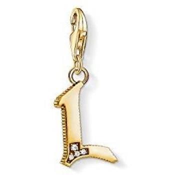 Charm de Plata con Baño de Oro de 18K Letra L de Thomas Sabo