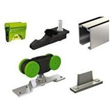 Mantion herraje 1,90 m + carril para puerta de 40 kg