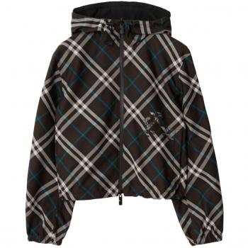 Burberry Reversible Check Print Light Jacket, Multicolor Female, Size S