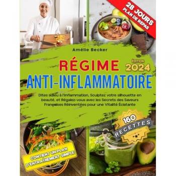 RÉGIME ANTI-INFLAMMATOIRE: Dites adieu à l'inflammation, Sculptez votre silhouette en beauté, et Régalez-vous avec les Secrets des Saveurs Françaises Réinventées pour une Vitalité Éclatante