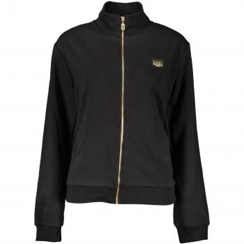 Cavalli Class Black Brushed Zip Pullover