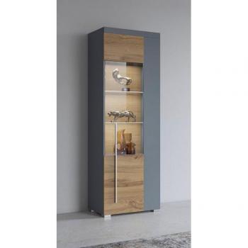 Vitrine INOSIGN “Roger” – 160 cm, grau matt, ohne Innenbeleuchtung