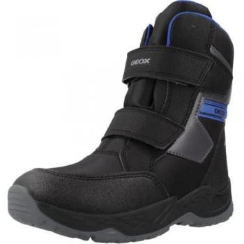 Bottes Noires Geox J SENTIERO BOY B ABX pour Enfants