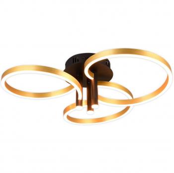 TRIO Caruso LED-Deckenleuchte, Ø 66 cm, Metall