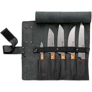 Couteau VIVUM, pack 5, étui cuir, F.DICK