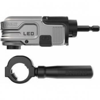 Accesorio DeWalt 1/4 hexagonal con LED, compacto y ergonómico