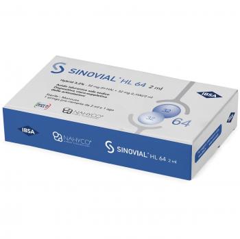 SIRINGA INTRA-ARTICOLARE SINOVIAL HL 64 32 MG + 32 MG 1 FS 2ML AGO GAUGE 21
