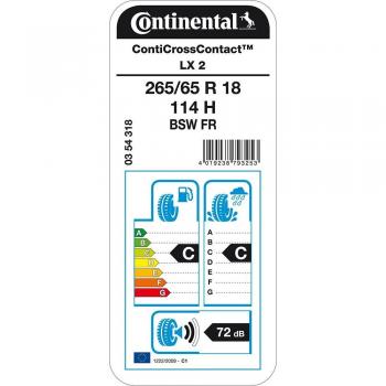 GOMME PNEUMATICI CONTINENTAL 265/65 R18 114H CROSSCONTACT LX 2 M+S