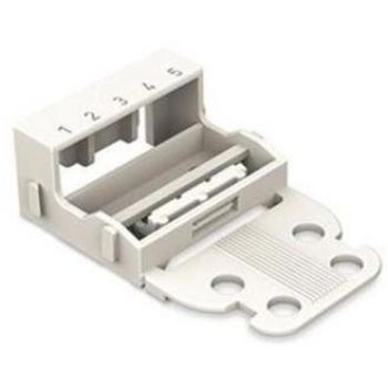 Wago Supporto Orizzontale Serie 221 5 Conduttori 4 mm² Bianco