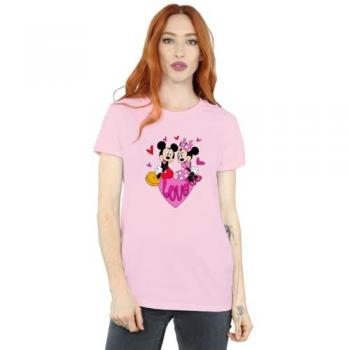 Baby Pink Disney Love Heart T‑Shirt
