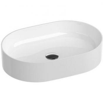 Lavabo da appoggio slim 55x37 cm, senza sfioratore