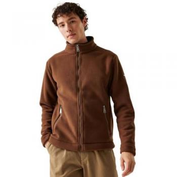 Regatta Men's Garrian II Full Zip Fleece, Dark Brown/Black, Size: L
