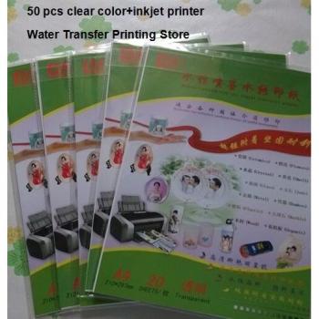 A4 Inkjet Aufkleberpapier klar (50 Stück)