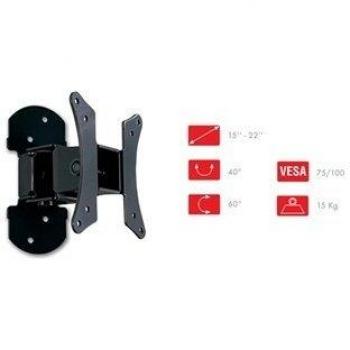 Soporte de pared orientable para pantallas TFT de 15 a 22 BD3109
