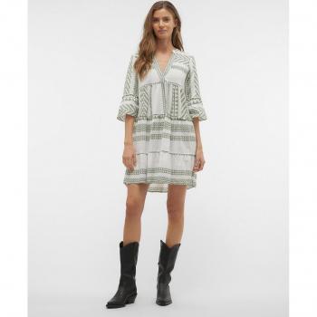 Vero Moda Dicthe Tunikakleid mit Volant und 3/4-Ärmeln