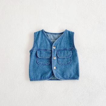 Baby Denim Sleeveless Vest