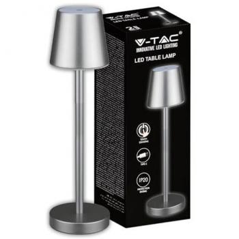Lampe tactile LED 3W gris, blanc naturel