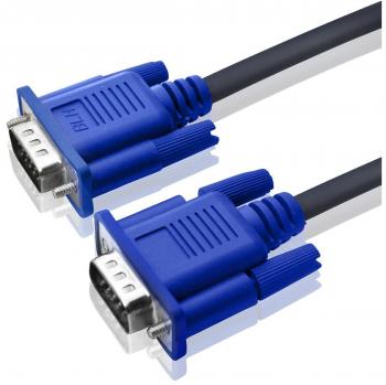 Câble vidéo blindé 1,5 m – Connexions VGA/Male – Bleu