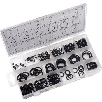 225pcs O-Ring Seal Assortment with Plastic Box