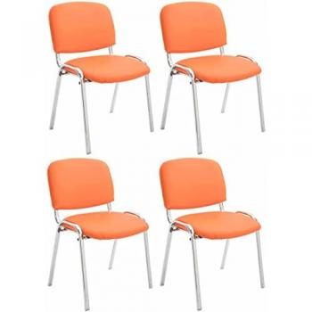 Sedie Ken 4x in Similpelle Arancione