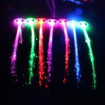 Barrette lumineuse en fibre optique