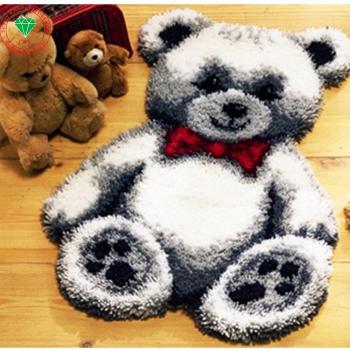 Cartoon Bear Embroidery Rug Kit