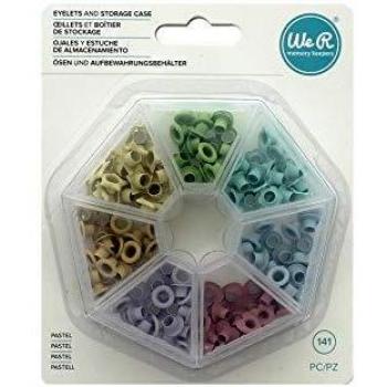 Premium Pastel Eyelets (140) + Carrying Case